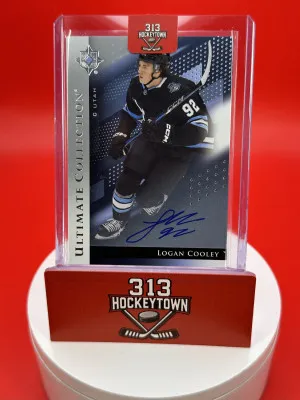 2024-25 Upper Deck Ultimate Collection Logan Cooley Auto Utah front